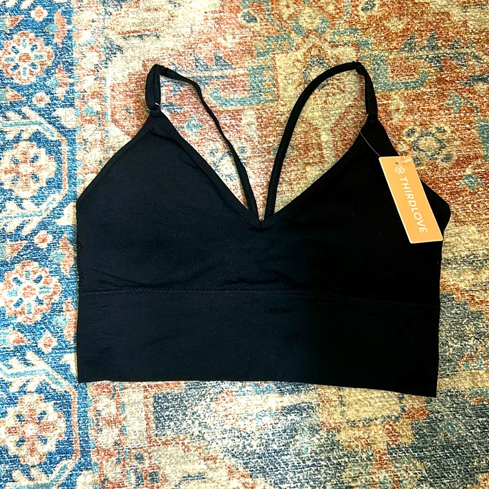 NWT Third Love Bralette black S